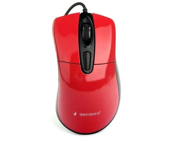 Мышь Gembird MOP-415, USB, красный (MOP-415-R), Цвет: Красный