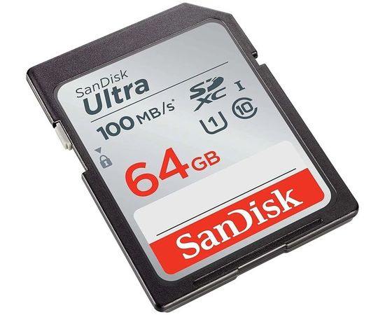 Карта памяти SDXC 64Gb Class 10 UHS-I Ultra (SanDisk) (SDSDUNR-064G-GN3IN), фото 2
