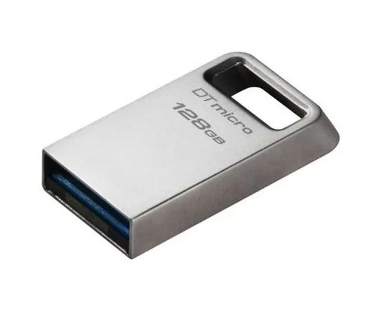 USB Flash-накопитель 128Gb USB 3.2 (Kingston, DataTraveler Micro) серебристый (DTMC3G2/128GB)