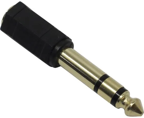 Переходник аудио jack 3,5 F mm -> 6,3 mm M (Exegate) EX-AA-3F6M (EX284949RUS)