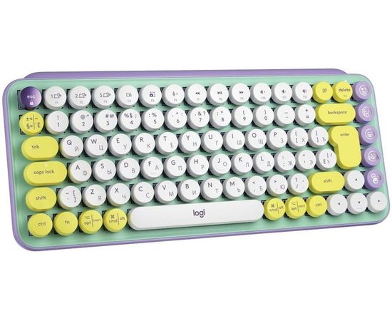 Клавиатура Logitech POP KEYS Daydream Mint, фиолетовый/мятный (920-010717), Цвет: Фиолетовый/Мятный
