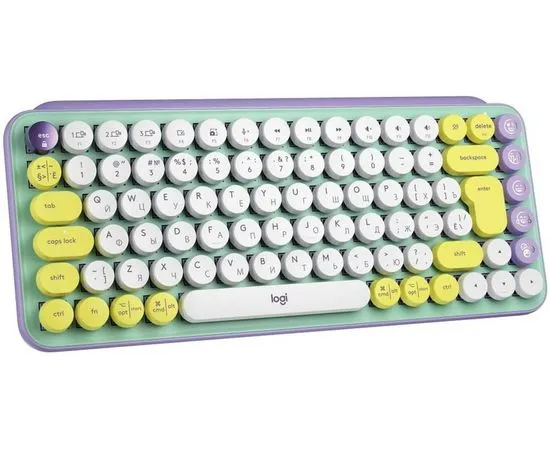 Клавиатура Logitech POP KEYS Daydream Mint, фиолетовый/мятный (920-010717), Цвет: Фиолетовый/Мятный