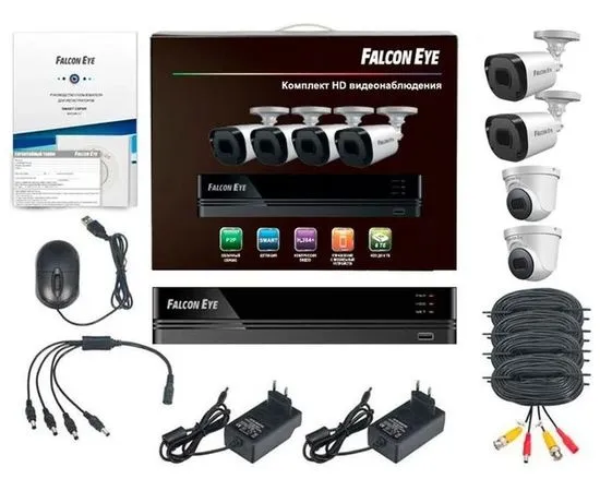 Комплект видеонаблюдения Falcon Eye FE-104MHD KIT ОФИС SMART, фото 2