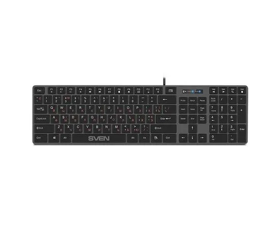 Клавиатура Sven KB-E5000 USB, серый металик (SV-020545)