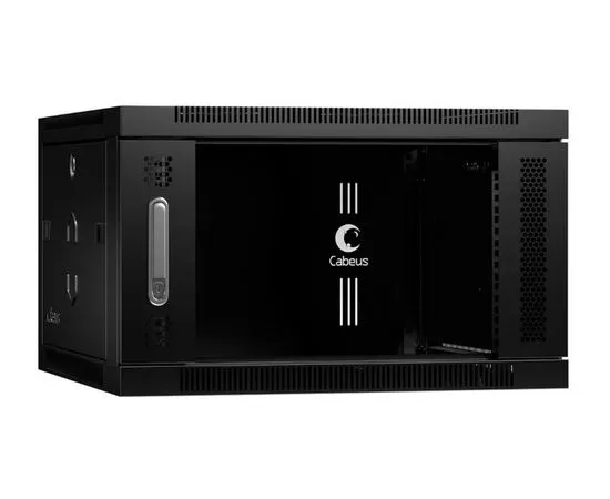Шкаф телекоммуникационный Cabeus SH-05F-6U60/35-BK настенный 19" 6U