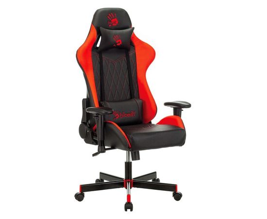 Кресло игровое A4Tech Bloody GC-870, черный/красный