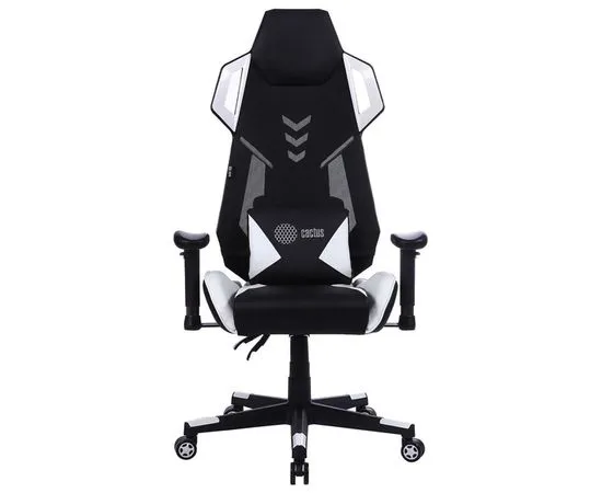 Кресло игровое Cactus CS-CHR-090BLW, черный/белый, фото 2
