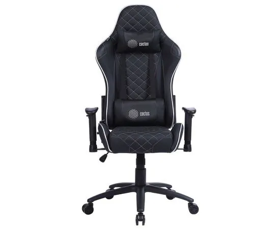 Кресло игровое Cactus CS-CHR-030BLS, черный/серебристый, фото 2