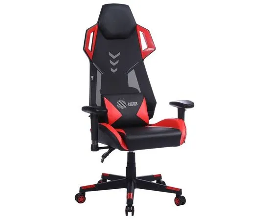 Кресло игровое Cactus CS-CHR-090BLR, черный/красный