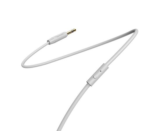 Кабель Audio AUX 3.5мм (m) -> 3.5мм (m) 1м (Borofone, BL5) угловой, серый (6931474714039), фото 2