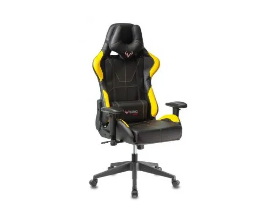 Кресло игровое Бюрократ VIKING 5 AERO YELLOW, черный/желтый