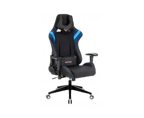 Кресло игровое Бюрократ VIKING 4 AERO BLUE, черный/синий