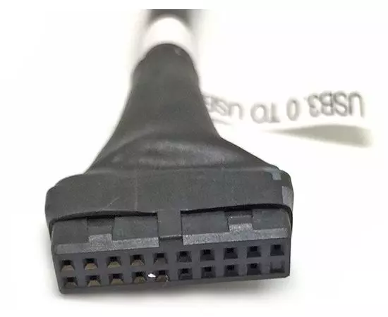 Переходник для материнской платы USB 2.0 10pin to USB 3.0 20pin (Espada) (41275), фото 2
