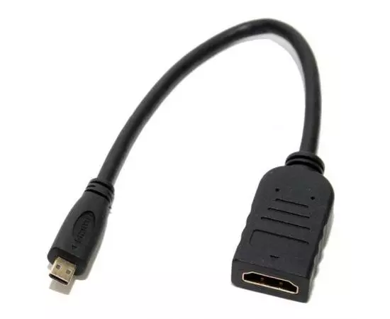 Переходник micro HDMI (M) -> HDMI (F) (5bites, 0.1m) (BC-HDM2AF)