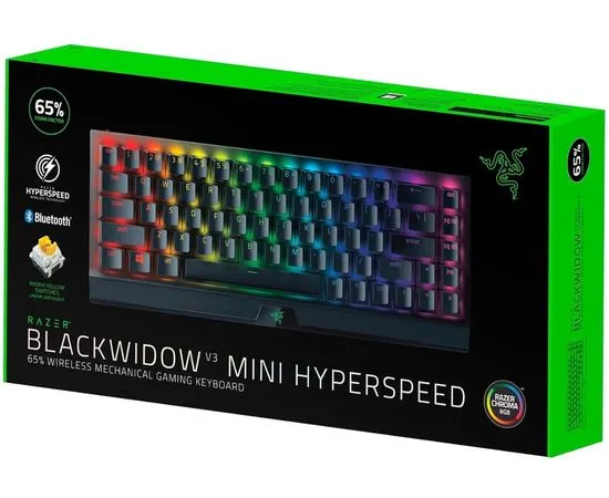 Клавиатура RAZER BlackWidow V3 Mini HyperSpeed (Yellow Switch) (RZ03-03890700-R3R1), фото 2