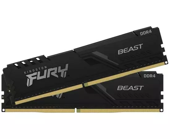 Оперативная память Kingston 2x32Gb DDR4-3200MHz FURY Beast Black (KF432C16BBK2/64)