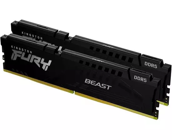 Оперативная память Kingston 2x16Gb DDR5-5600MHz FURY Beast Black (KF556C40BBK2-32)