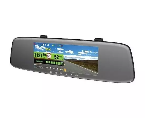 Видеорегистратор автомобильный + радар-детектор Sho-Me Combo Mirror WiFi Duo GPS
