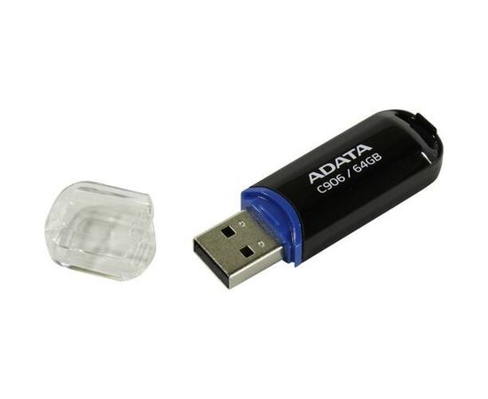 USB Flash-накопитель 64Gb (ADATA, C906) черный (AC906-64G-RBK)
