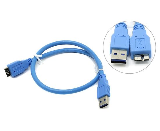 Кабель USB3.0 AM -> Micro-BM, 0.5m (5bites) (UC3002-005)
