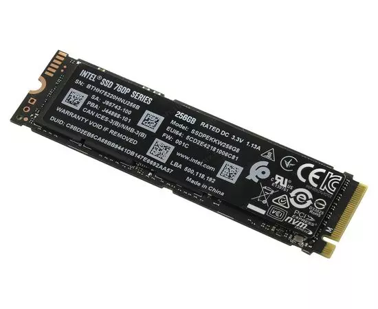 Накопитель SSD M.2 256Gb Intel 760p Series (SSDPEKKW256G8XT)