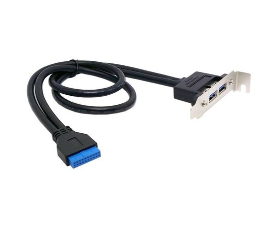 Планка Low Profile USB 3.0 , на заднюю панель 2port (ORIENT, C095) (31095)