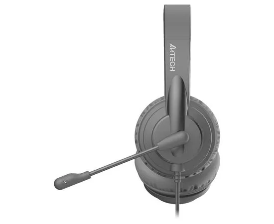 Наушники с микрофоном A4 Tech HU-10, USB, черный (HU-10 Black), фото 2