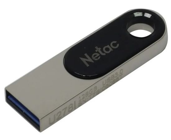 USB Flash-накопитель 128Gb USB 3.0 (Netac, U278), серебристый (NT03U278N-128G-30PN)