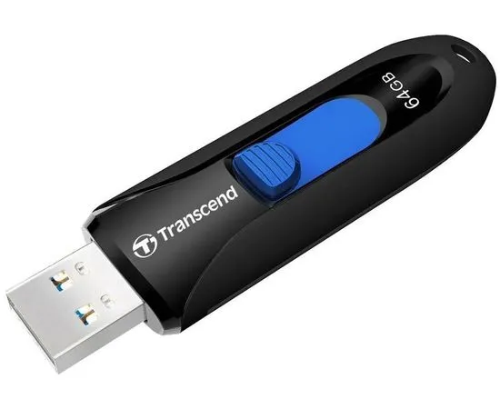 USB Flash-накопитель 64Gb USB 3.0 Type-C (Transcend, JetFlash 790C), черный (TS64GJF790C)