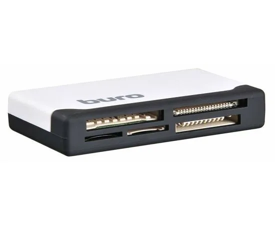 Картридер внешний USB2.0 Buro BU-CR-2102, белый, фото 3