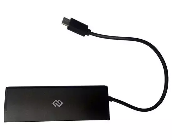 USB-разветвитель (хаб) USB Type-C -> USB2.0, 4 порта, Digma, черный (HUB-4U2.0-UC-B), фото 2