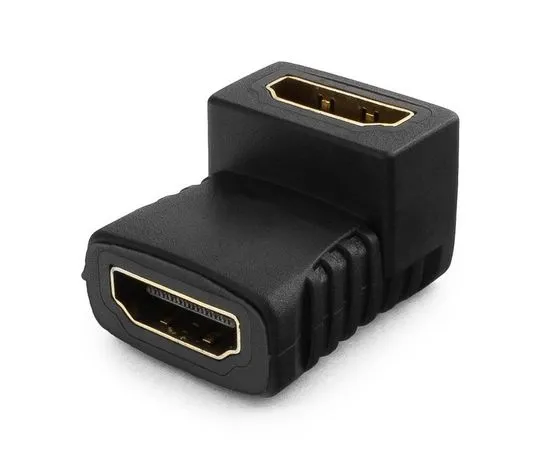 Переходник HDMI (F) -> HDMI (F) (под 90 градусов, левый) Gembird (A-HDMI-FFL)