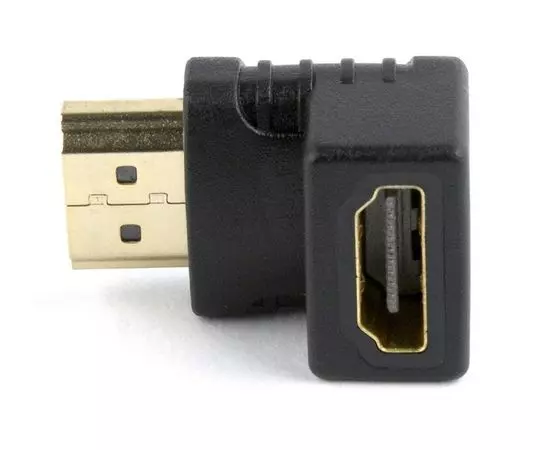 Переходник HDMI (F) -> HDMI (M) (под 90 градусов) Gembird (A-HDMI90-FML), фото 2