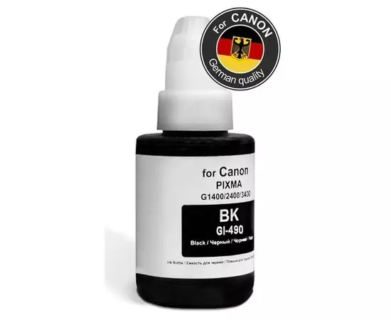 Картридж Canon GI-490 BK (чернила черные) Black 135 мл (Revcol) (128935)