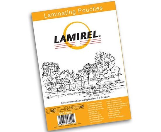 Пленка для ламинирования A3 (303х426 мм), 125мкм, 100шт. (Lamirel) (LA-7865901)