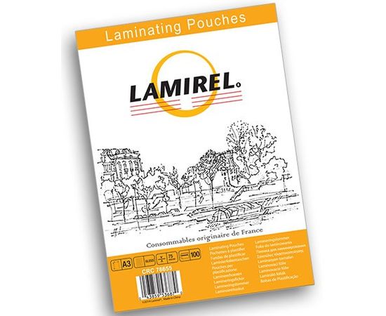 Пленка для ламинирования A3 (303х426 мм), 75мкм, 100шт. (Lamirel) (LA-7865501)