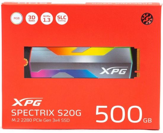 Накопитель SSD M.2 500Gb ADATA XPG Spectrix S20G (ASPECTRIXS20G-500G-C), фото 2