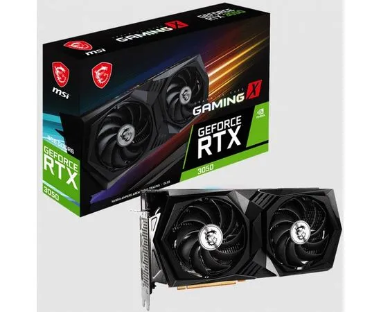 Видеокарта GeForce RTX3050 8GB GDDR6 (MSI) (RTX 3050 GAMING 8G)