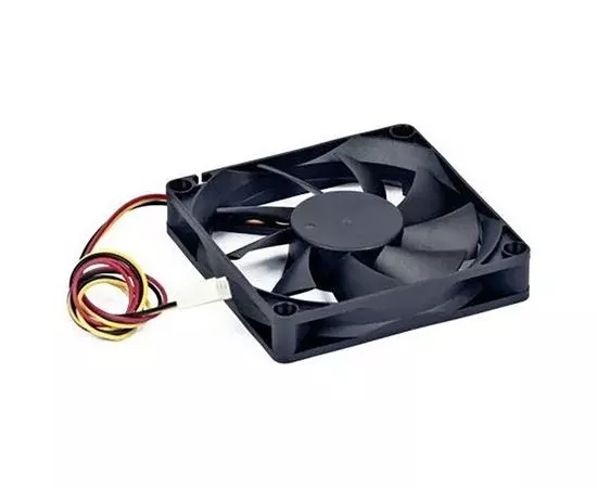 Кулер для корпуса Gembird 80x80x15, подшипник, 3 pin, провод 30 см (D8015BM-3), фото 3