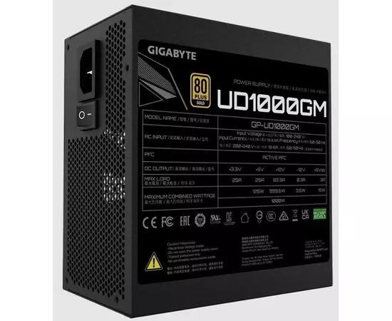 Блок питания 1000W (Gigabyte, GP-UD1000GM), фото 3