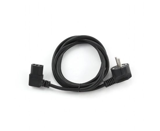 Кабель POWER 1,8 м (системный блок-сеть сечение 0,75 мм.кв., угловой) Gembird (PC-186A-VDE), фото 2