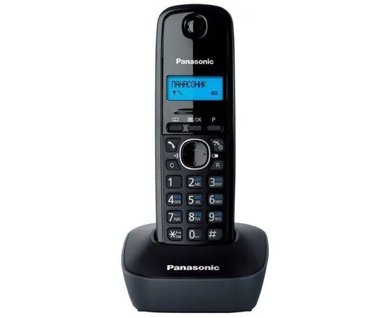 Телефон DECT Panasonic KX-TG1611RUH Black/Grey, черный/серый