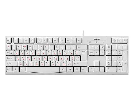 Клавиатура Sven KB-S300, white, USB (SV-016647)