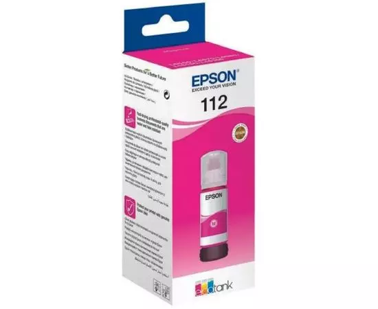 Чернила Epson 112 (пурпурные) Magenta, 127мл (C13T06C34A)