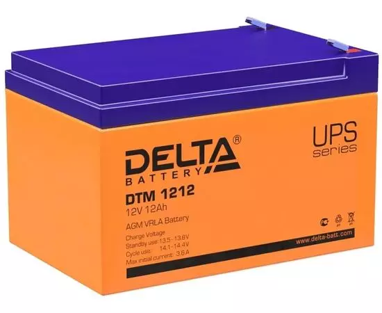 Батарея для ИБП, 12V, 12Ah (Delta) (DTM 1212)