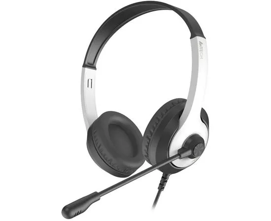 Наушники с микрофоном A4 Tech Fstyler FH100U, USB, черный/белый (FH100U Panda)
