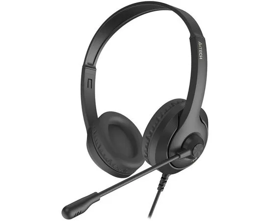 Наушники с микрофоном A4 Tech Fstyler FH100U, USB, черный (FH-100U Stone Black)