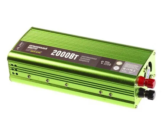 Инвертор 12V -> 220V, мощность 2000Вт (QUMO, QAI-904-2000) (33797), фото 2