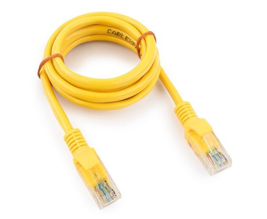 Патч-корд 1м. UTP 5e (Cablexpert) желтый, медь (PP10-1M/Y)