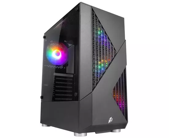 Корпус 1STPLAYER FIREROSE F3-A Black, без БП (F3-A-BK-4F1)